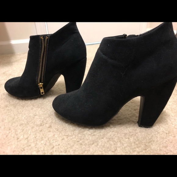 Mossimo Black Suede Ankle Boots - Picture 2 of 3